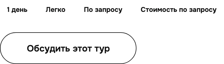 Факты тура пилюлями и кнопка «Обсудить этот тур»